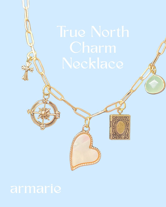 true north charm necklace- inspired by John 14:6