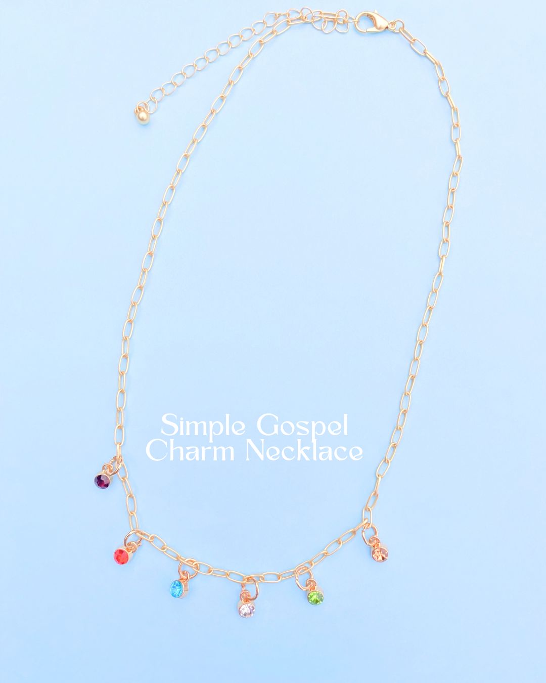 simple gospel charm necklace