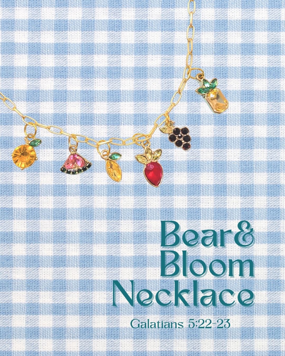 Bear & Bloom Necklace (Galatians 5:22-23)