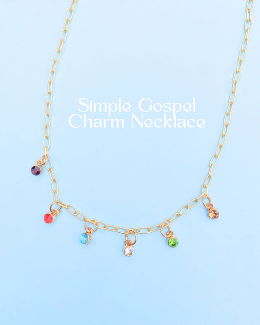 simple gospel charm necklace