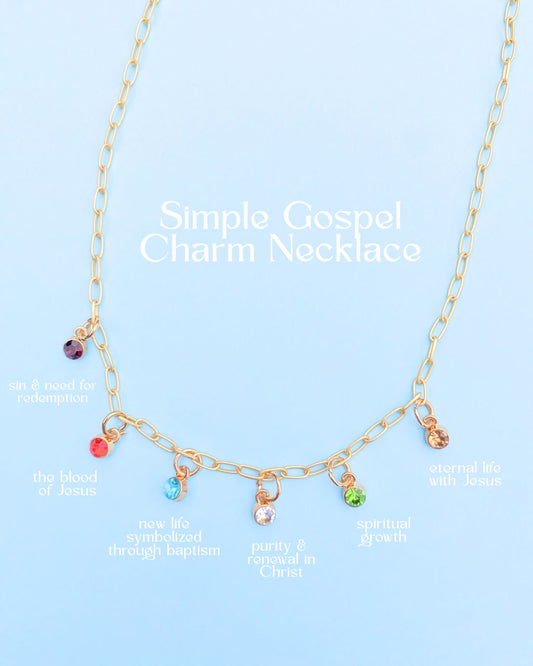 simple gospel charm necklace