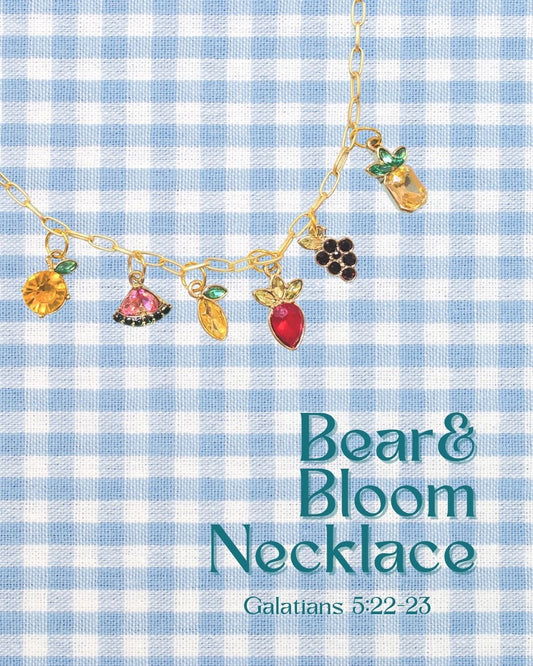 Bear & Bloom Necklace (Galatians 5:22-23)